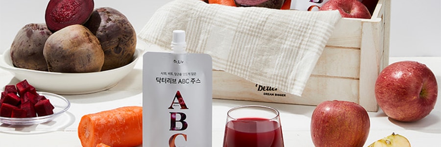 韓國DR.LIV ABC果汁 無添加 冷壓蔬果 排毒瘦肚子 降低內臟脂肪 100ml【我獨自生活同款】