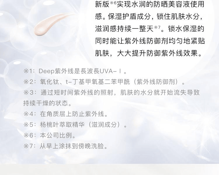 ASTALIFT 艾诗缇 莹润深层防晒美容液 SPF50+ PA++++ 30g