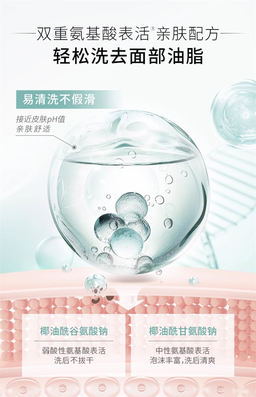 【中国直邮】相宜本草 氨基酸型泡泡洁面慕斯洗面奶 清洁肌肤 清爽净透去油不刺激 500ml/瓶