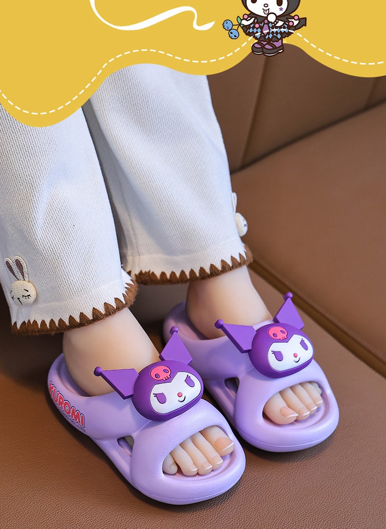【中國直郵】SANRIO 三麗鷗夏季兒童拖鞋 外穿可愛室內居家浴室洗澡防滑拖鞋-美樂蒂 My Melody 26-27碼 1雙*|預計到達時間3-4週