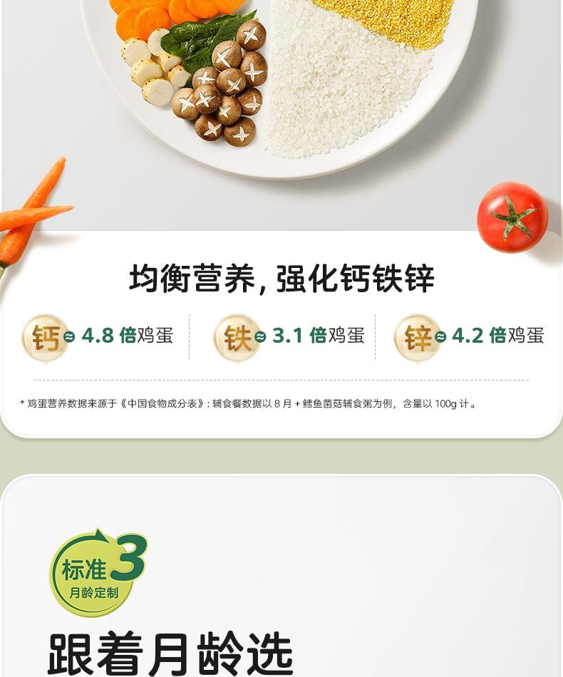 【中國直郵】 寶寶饞了 沖沖面粥 月齡營養即食輔食粥16g/盒