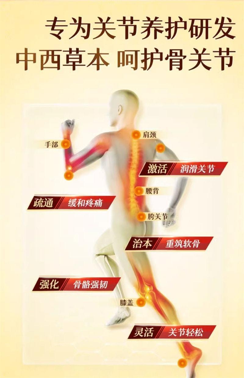 【中国直邮】 维特健灵 活关素 缓痛修护 强韧关节 非氨糖软骨素关节骨维力骨折氨基保健补品 60粒/瓶