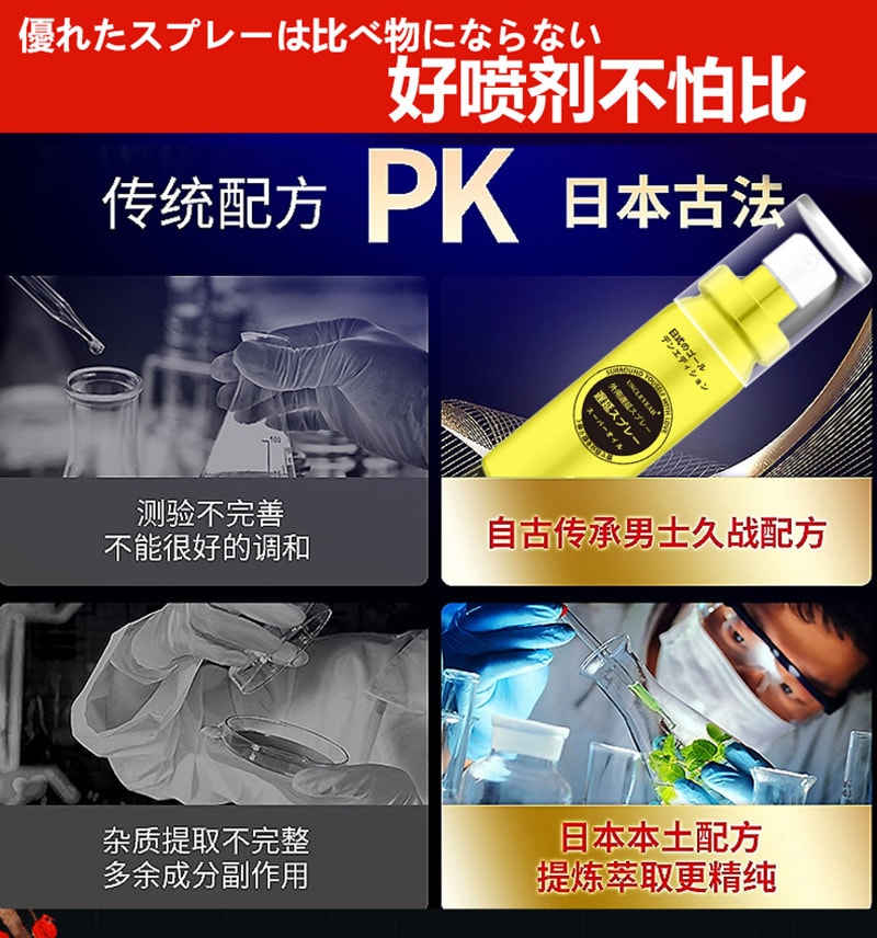 【中国直邮】 木村 新品 进口伟哥日式 男士外用延时喷剂 10ml装