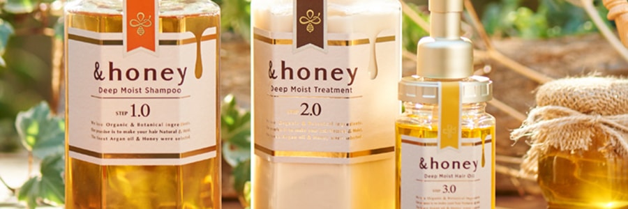 日本&HONEY 蜂蜜保湿无硅油洗发水 440ml COSME大赏第一位