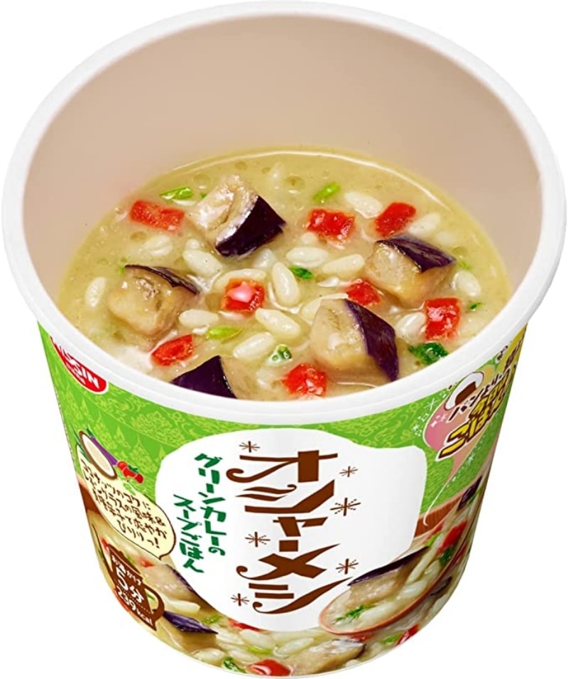 【日本直邮】日本日清NISSIN 日清泡饭系列新品 网红泡饭 营养代餐 椰香绿咖喱汤泡饭  65g