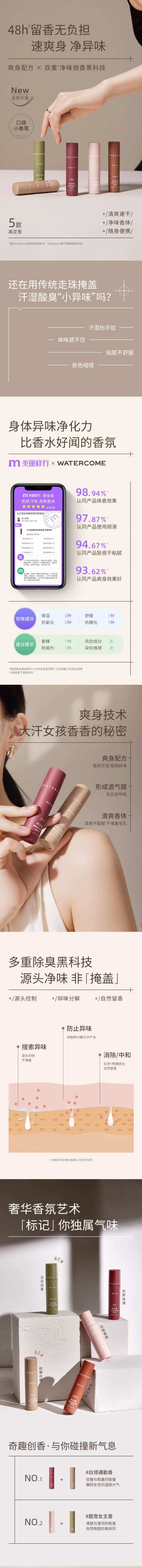 水之蔻 WATERCOME 清新走珠香體露 #松煙白檀