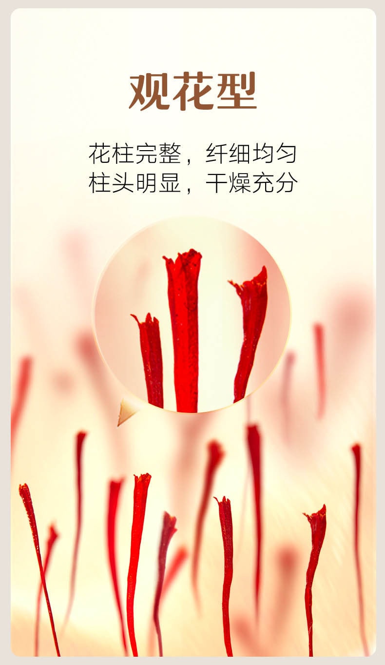 【中国直邮】北京同仁堂 藏红花 正品西红花 健康共享 滋补共养 6克(3克×2)礼盒装