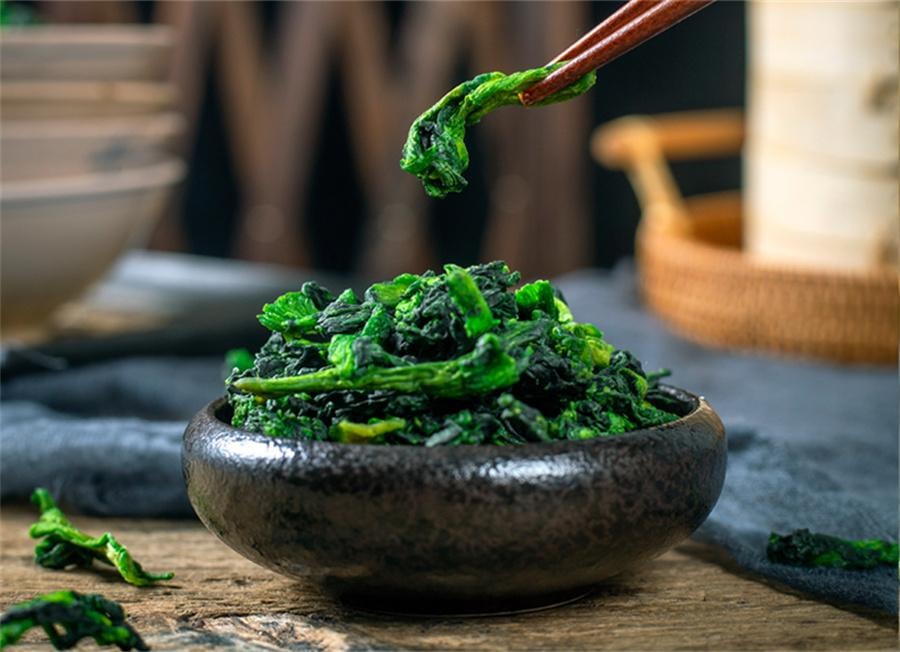 【中國直郵】 谷本道元 萬年青菜乾 脫水蔬菜乾嫩菜心油菜乾菜類食材免煮蔬菜乾100g/袋