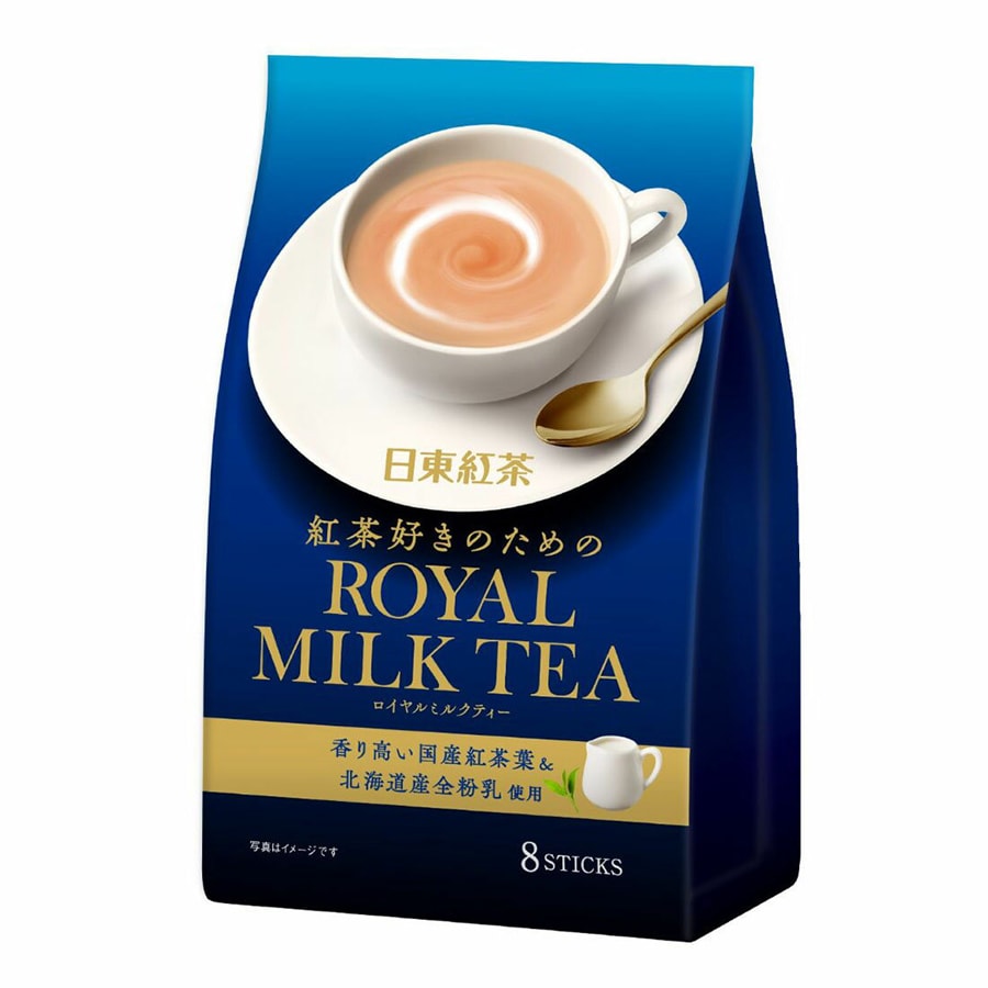 【日本直郵】日東紅茶 皇家經典奶茶 醇香即溶奶茶 8條 112g
