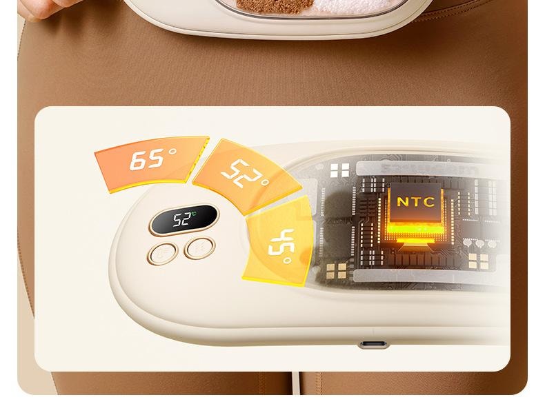 【中国直邮】 冇心 暖宫腰带女生用大姨妈痛肚子疼神器痛经缓解宫寒保暖宝宝礼物 奶油米