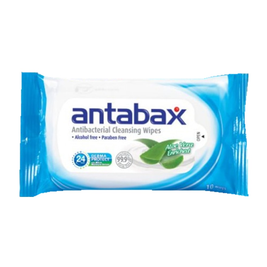 【马来西亚直邮】马来西亚 ANTABAX 消毒抗菌湿纸巾 10pcs (7-10天到货)