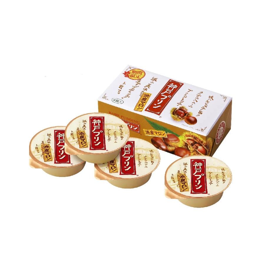 Kobe Limited Edition Kobe Pudding Chestnut Flavor 4 Pieces