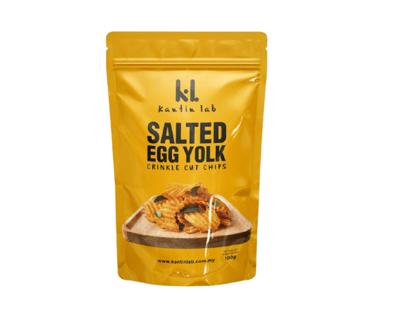 Salted Egg Yolk Crinkle Cut Chips 100g