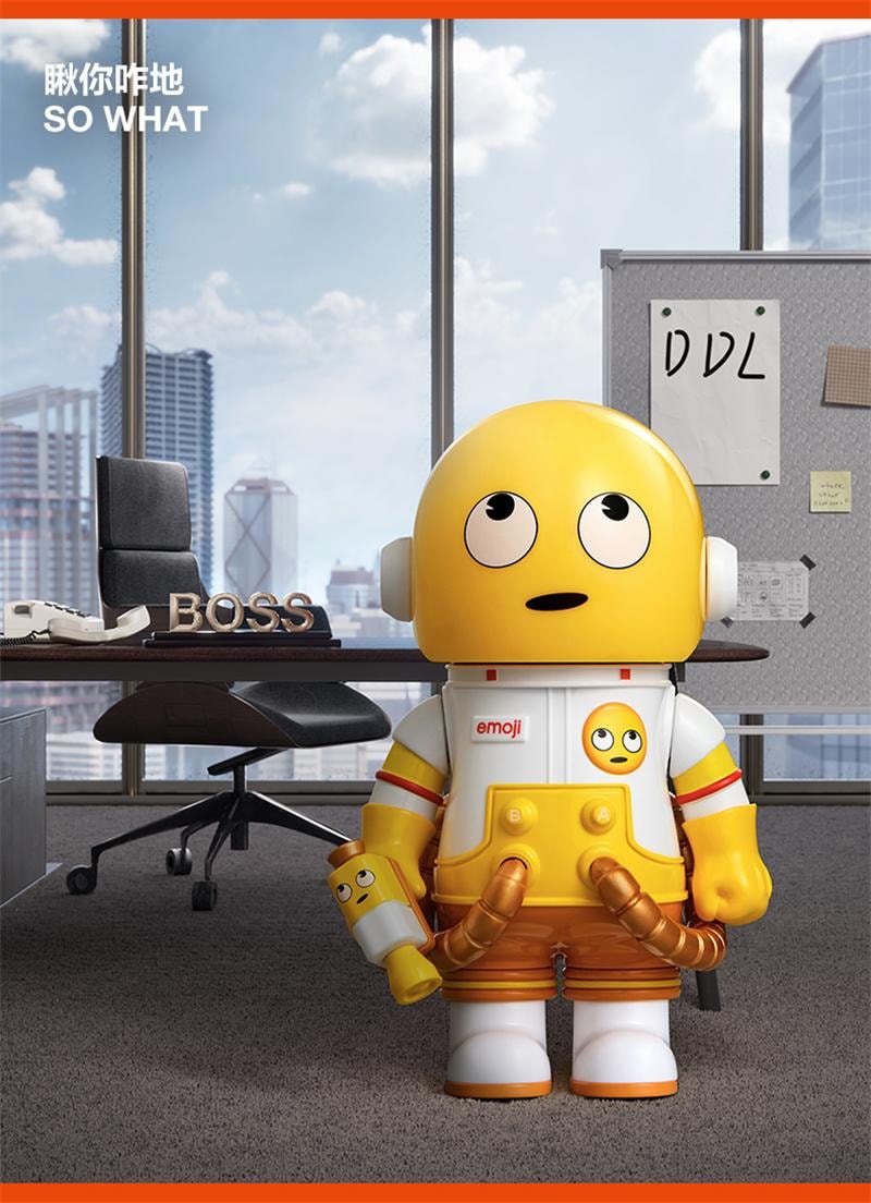 【中国直邮】 POP MART 泡泡玛特 MEGA SPACE MOLLY 100% × emoji™ 盲盒礼物 随机1个装