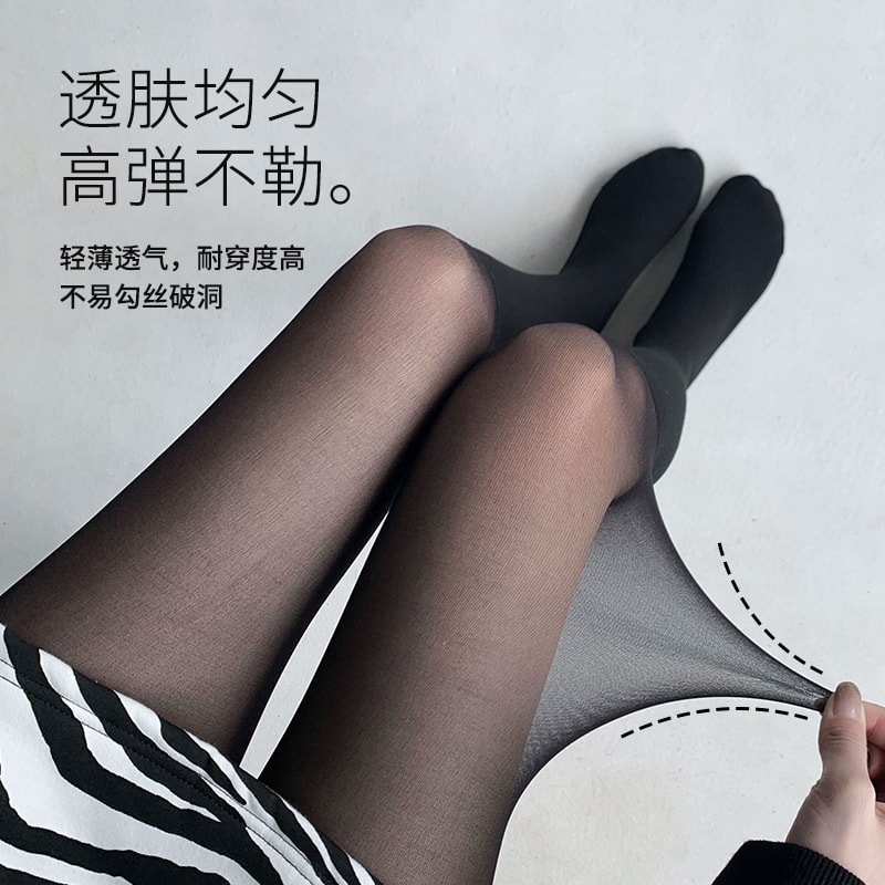 【中國直郵】新品 三合一光腿神器jk搭配學生校園風 假中筒黑絲 均碼