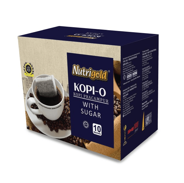 【马来西亚直邮】马来西亚 NUTRIGOLD 黑咖啡含糖 10g x 10