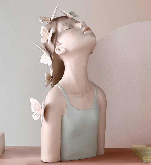 China Direct Mail 2019 Looking Up Girl Art Decoration Creative Gift Wedding Home Decoration # 1piece