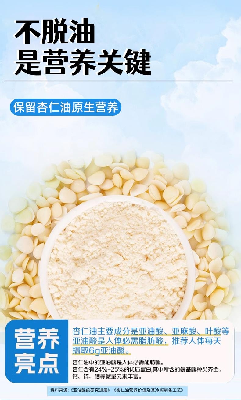 【中國直郵】 南京同仁堂 杏仁七白飲早餐沖泡即食滋補營養代餐粉便攜條裝 200g/盒