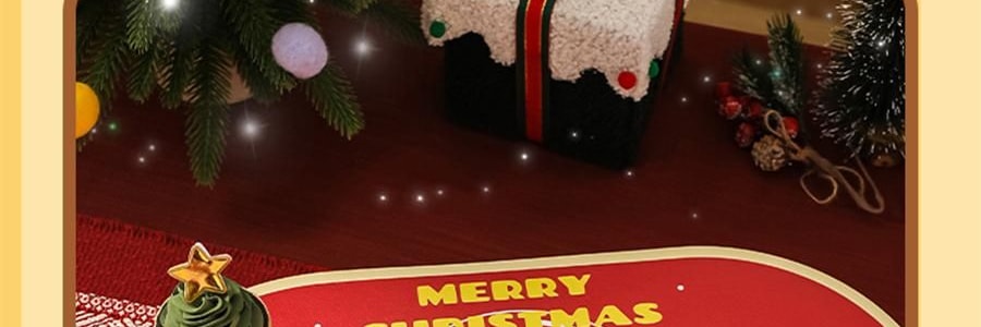 川島屋 LULU豬聖誕餐墊 隔熱墊餐桌防燙耐高溫碗盤墊西餐墊 水晶球款 27cm