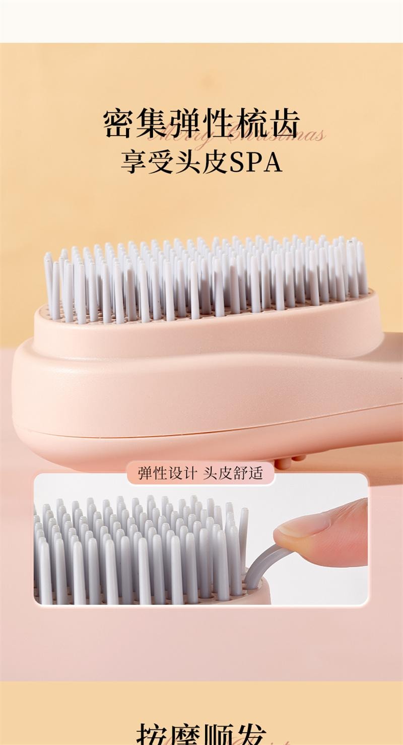 エアクッションコーム - ダウェル エアバッグヘアコーム 櫛 家庭用ミニエアクッションコーム旅行用ポータブル頭皮小型マッサージコーム シルク髪サラサラ(4)