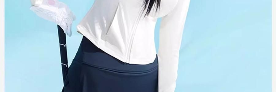 小野和子 修身防晒衣 防晒服 修身小蛮腰设计宽松上衣 连帽款 冰雾粉 S码