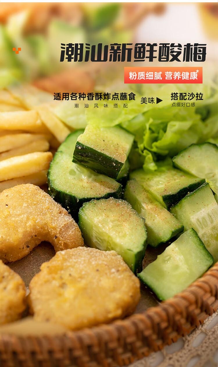 【中国直邮】   云山半酸梅粉甘梅粉瓶装梅子粉沾水苹果芭乐配料潮汕酸梅汤撒料100g