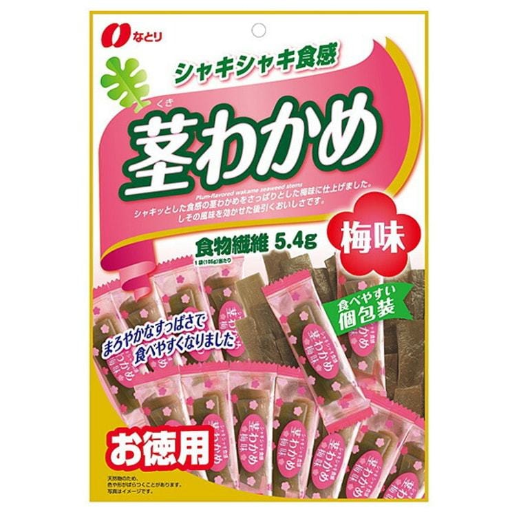 【日本直邮】NATORI纳多利 大袋 海带茎裙带菜 梅子味 105g