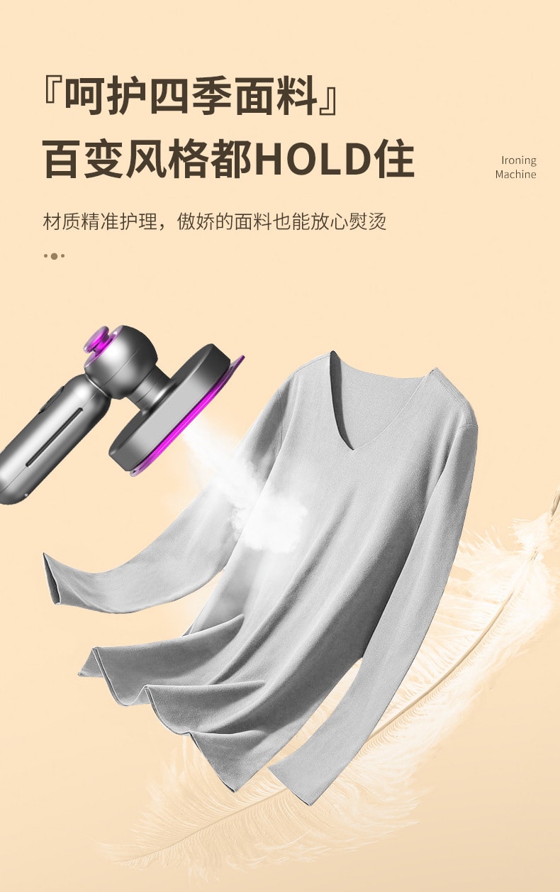 【中國直郵】手持熨燙機 家用小型迷你便攜式旋轉掛燙機 宿舍霧化蒸氣電熨斗 星空灰 1個|*預計到達時間3-4週
