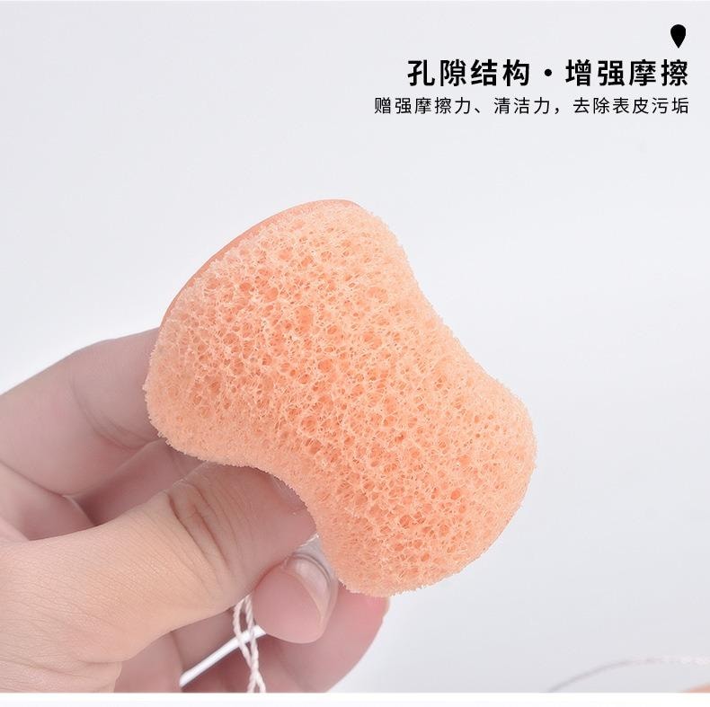 玛莉安 【官方授权旗舰店】手套洗脸扑海绵洁面扑清洁擦脸美容院专用柔软洁肤搓脸泥膜清洁器 2个装