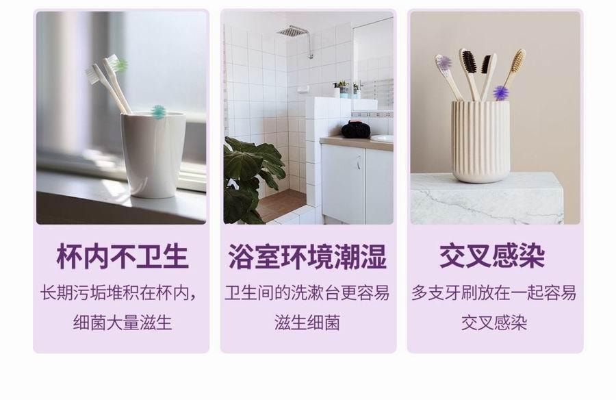 【中国直邮】小米有品 素君品智能杀菌电动牙刷 墨绿色