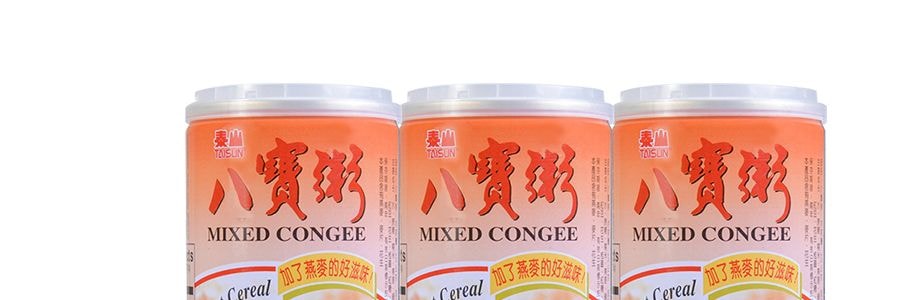 台灣泰山 八寶粥 早餐穀物即食粥 375g*6瓶裝