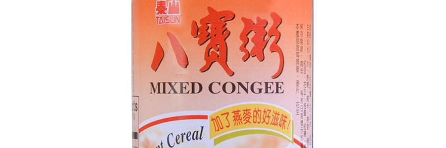 台灣泰山 八寶粥 早餐穀物即食粥 375g*6瓶裝