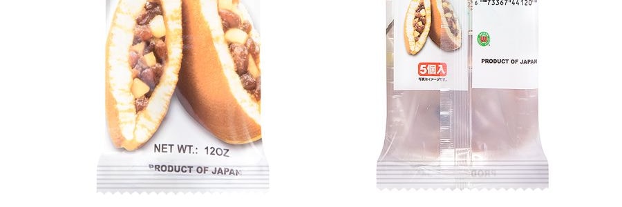 日本壽製果 銅鑼燒 栗子紅豆味 5枚入 339.6g