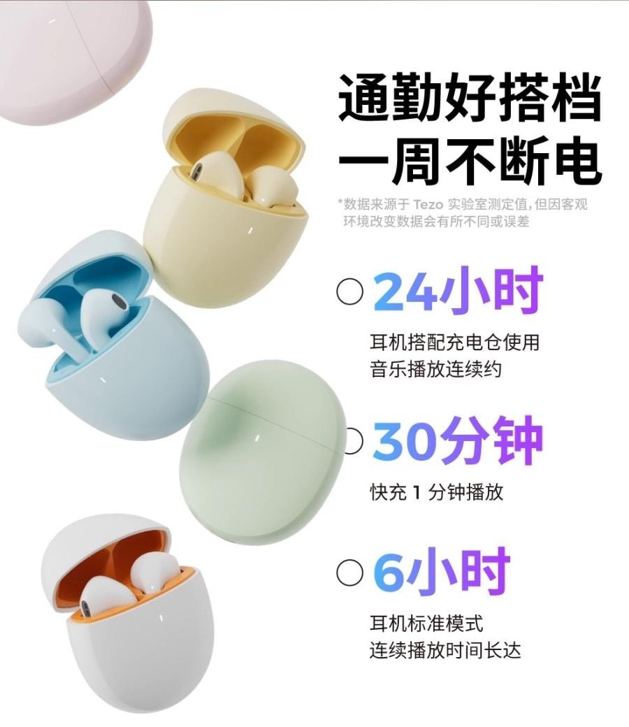 【中国直邮】 零豆 新AI翻译蓝牙耳机 会议录音 传译 无线 智能 苹果安卓 入耳降噪 - 白色 1个*