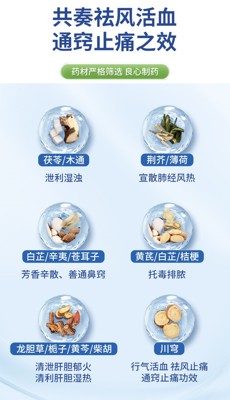 【中国直邮】 太极 鼻窦炎口服液 儿童鼻炎专用药正品治 疗根慢性鼻窦炎药鼻塞药 6支/盒