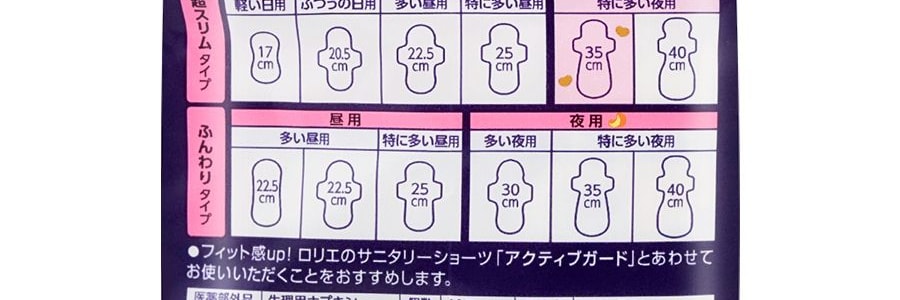 日本KAO花王 LAURIER樂而雅 F超薄超透氣系列 超長量多棉柔衛生棉 溫和無刺激 夜用350mm 10片入