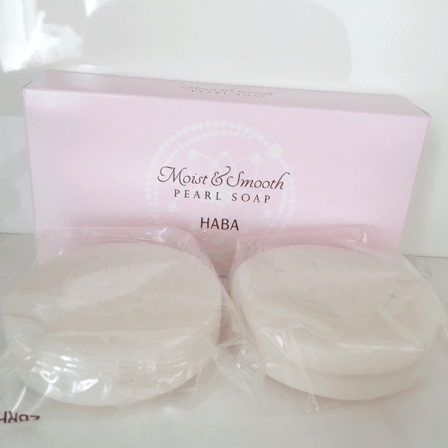 【日本直邮】HABA 珍珠美肌滋润洁面皂 二合一 洗颜沐浴皂 80g*2块
