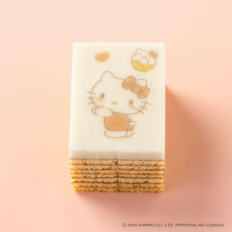 【日本直邮】 日本 KATANUKIYA 人气伴手礼 Hellokitty立体年轮蛋糕 原味 单个装