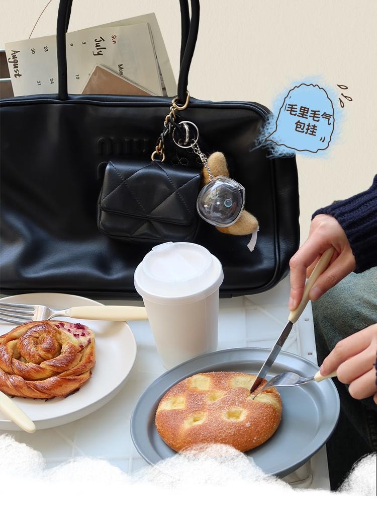 毛吉吉【猫头鹰空气棉花糖飞行版】弹力绑带双指上妆高密Rubycell一扑全脸通杀可做穿搭挂饰神器(单枚装)