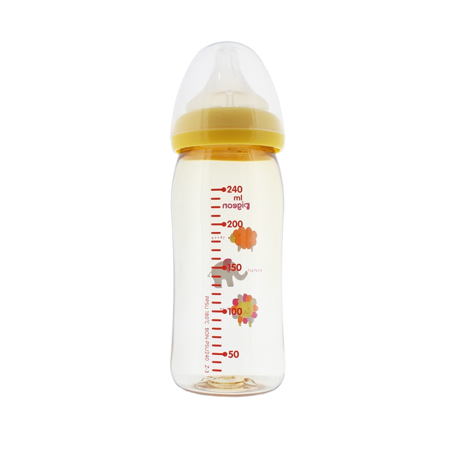 Heat resistant Plastic Baby Bottle 240ml Honey Bee