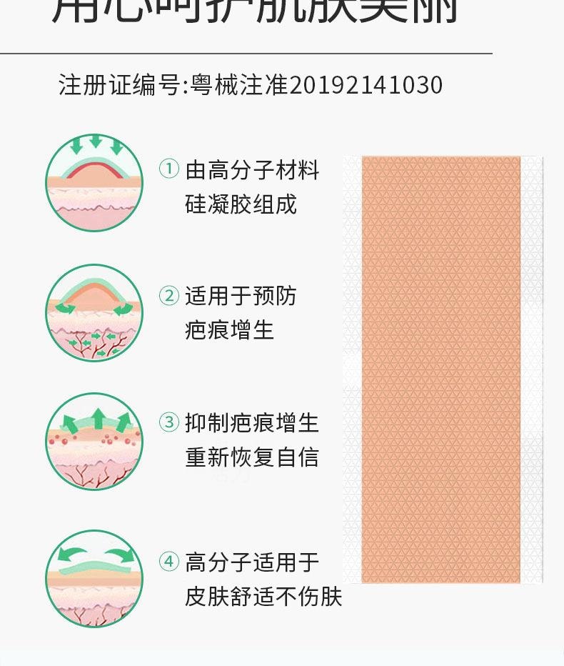 【中国直邮】 舒奈美 疤痕贴抑制疤痕增生贴疤刨腹疤痕隐形贴卷硅凝胶疤痕修复贴 (卷装)