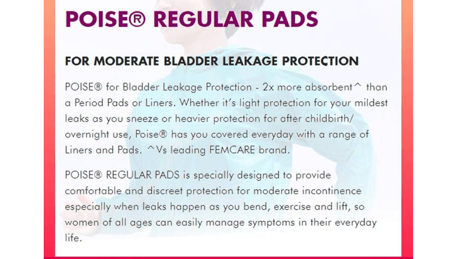 Regular Pads For Bladder Leakage Protection 24.8cm 16pcs