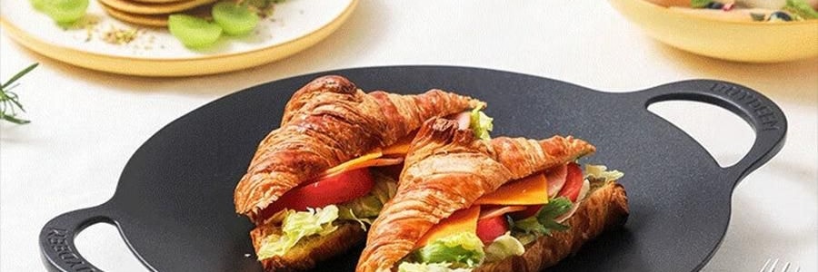 BUYDEEM北鼎 不粘锅 星空黑烤肉锅 导热快易清洗 露营聚餐适用 PL72/A1 32cm 