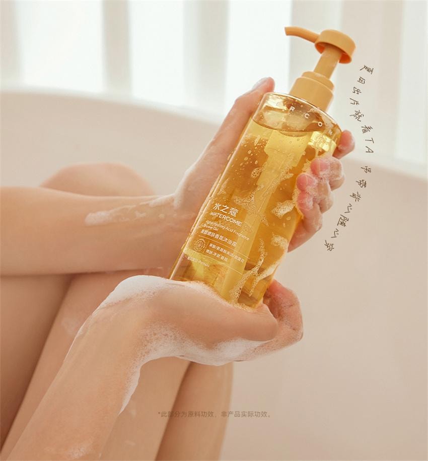 【中国直邮】 水之蔻 烟酰胺精油香氛果酸沐浴露 精华沐浴 肌肤更透 嫩 润 500ml/瓶