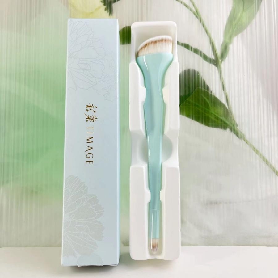  彩棠 粉底遮瑕双头刷 1支装 粉底刷遮瑕刷 小红书推荐