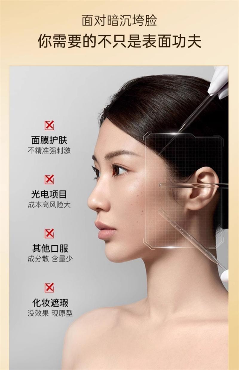 【中国直邮】 碧维斯 美白丸 全身美白内服内调谷胱甘肽去黄淡斑淡印去黄 40粒/盒