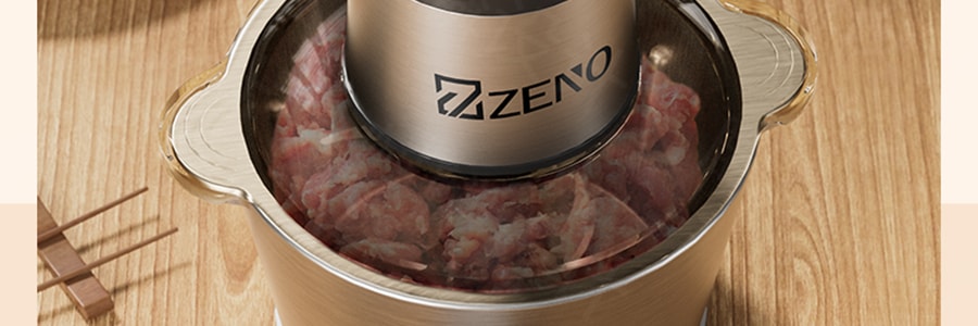 ZENO 智慧高速絞肉機料理機 不鏽鋼多功能料理輔食機 碎菜絞肉碎菜絞肉 JJRJ-129913G