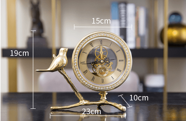  2019 Bedroom Bedside Table Clocks Home Clock Decoration Ornaments Gold # 1 piece