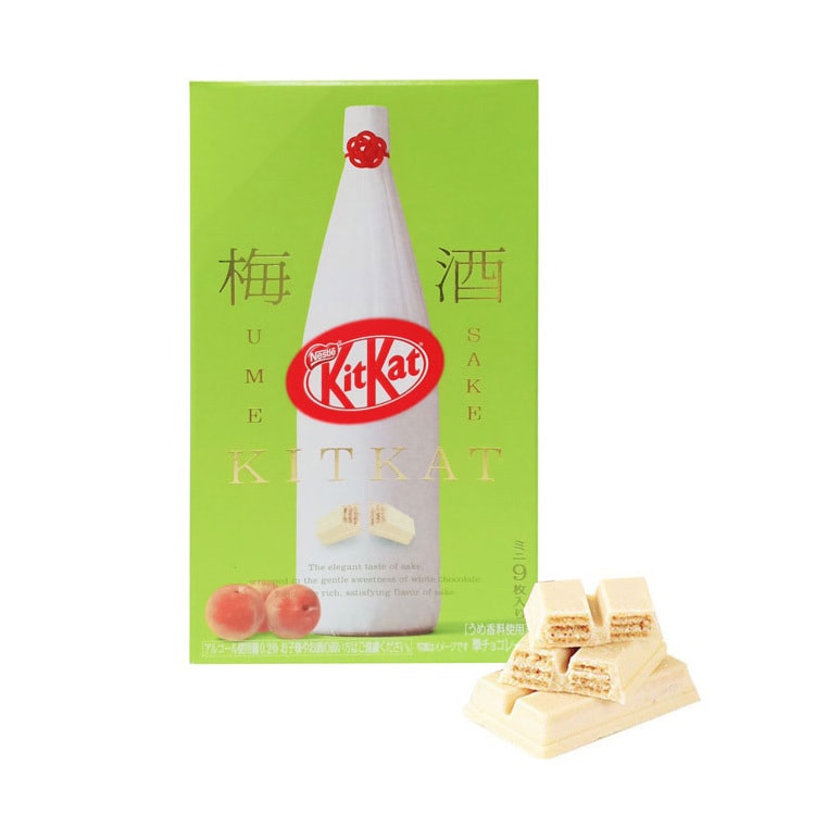 【日本直邮】日本NESTLE雀巢 KIT KAT 日本本土限定 梅酒口味 白巧克力威化 9枚装