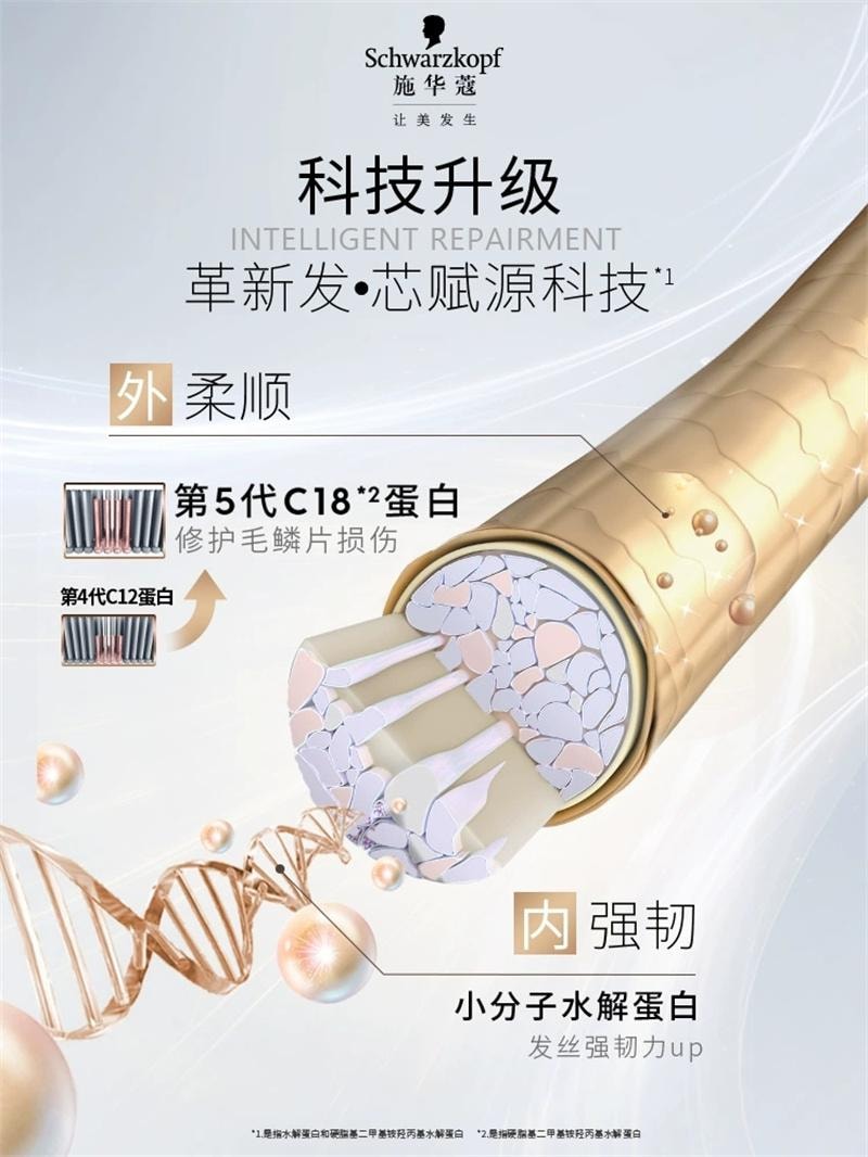 【中國直郵】日本 施華蔻SCHWARZKOPF 多效修護洗頭水 乾枯蓬鬆洗髮露氨基酸護髮素洗頭膏 400ml
